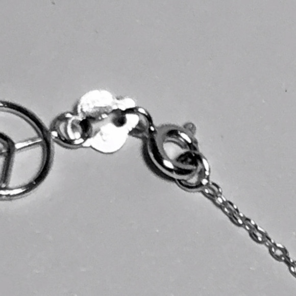 Sterling Silver Peace Sign Anklet - Picture 3 of 3